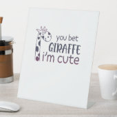 キリンってカワイイでしょ 台座サイン (インサイチュ)