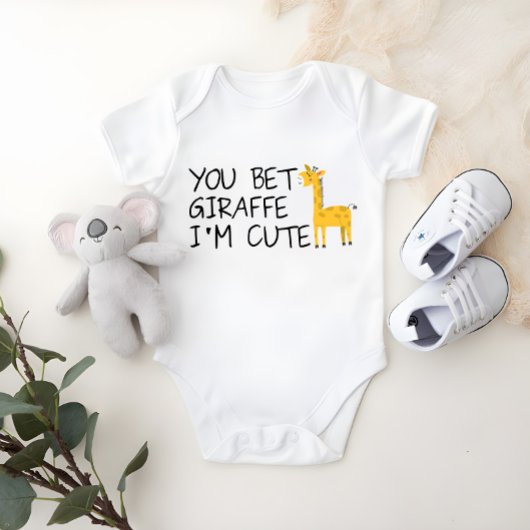 キリンってカワイイベビー ベビーボディスーツ