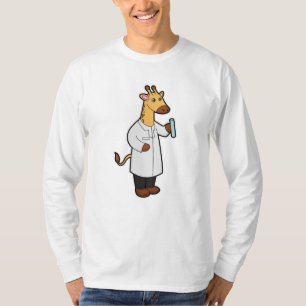 キリンとしてドクターとテストチューブ Tシャツ