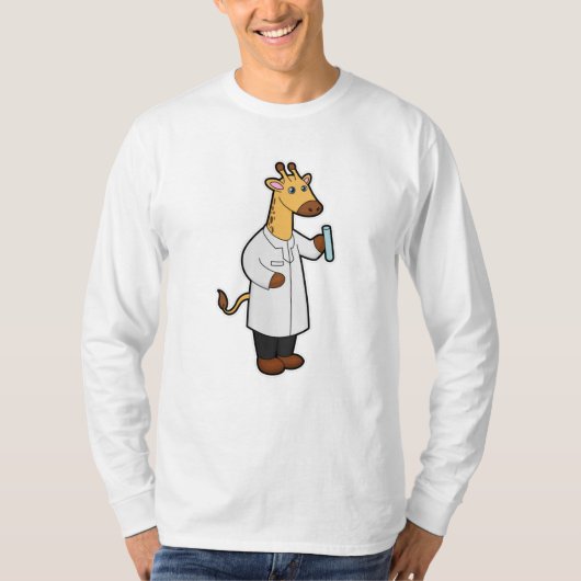 キリンとしてドクターとテストチューブ Tシャツ (正面)