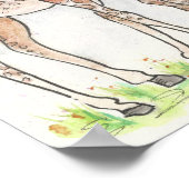 キリンとその子 ポスター (角)