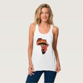 キリンとアフリカのセレンゲティ タンクトップ (正面フル)