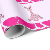 キリンとキリンのプリント ラッピングペーパー (ロールコーナー)