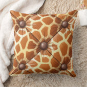 キリンとキルト生地プリントby Natasha Us クッション (ブランケット)