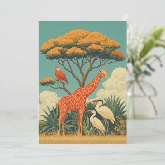 キリンとサファリの鳥 招待状 (スタンド正面)