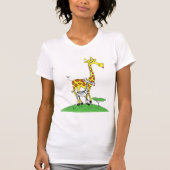 キリンとシマウマの女性用Tシャツ Tシャツ (正面)