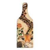 キリンとバラカッティングボード – おもしろい カッティングボード (正面)