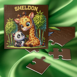 キリンとパンダモノグラムの名 | ジグソーパズル