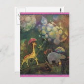 キリンとヒッポ*** ポストカード (正面/裏面)