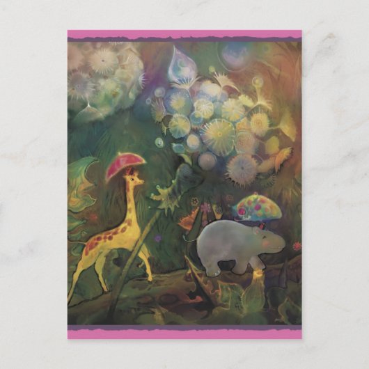 キリンとヒッポ*** ポストカード (正面)