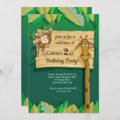 キリンと友達の招待状 招待状 (正面/裏面)