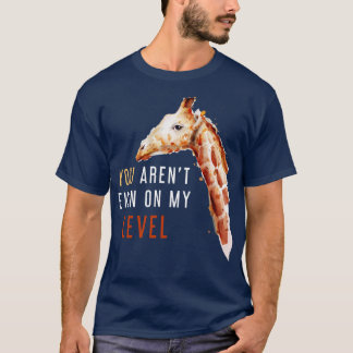 キリンと同じレベルでおもしろいも Tシャツ