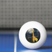 キリンと月 |カスタムスターピンポンボール 卓球ボール (ネット)