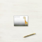 キリンと月 |カスタムPost-it®メモ ポストイット (デスク上)