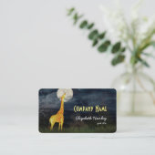 キリンと月 |ビジネスカスタムカード 名刺 (スタンド正面)