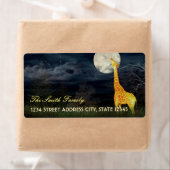 キリンと月 |出荷カスタム/住所 シール (インサイチュ)