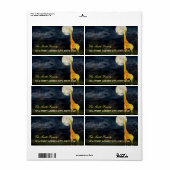 キリンと月 |出荷カスタム/住所 シール (フルシート)