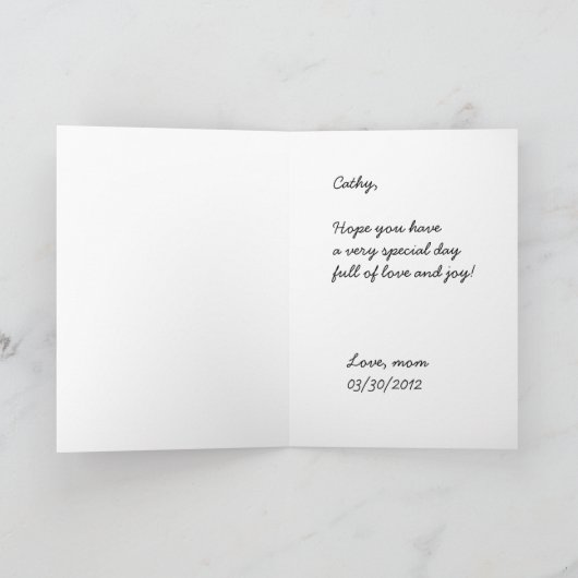 キリンと木,长颈鹿.野生動物園写真 カード (内部)