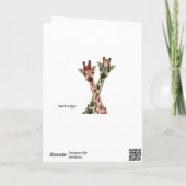 キリンと羽が私のカードに シーズンカード (裏面)