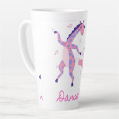 キリンと象のマグカップのコーヒー カフェラテマグ (左アングル)