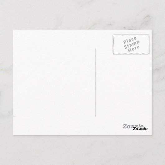 キリンと赤ちゃんがキスする ポストカード (裏面)