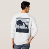 キリンにささやく月 Tシャツ (裏面フル)