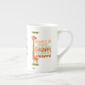 キリンになれなけりゃ自分でやってくれ ボーンチャイナマグカップ (右)