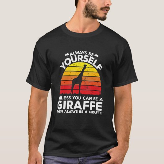 キリンになれなけりゃ自分でやってくれ Tシャツ (正面)