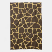 キリンによって斑点を付けられる背景 キッチンタオル (縦)