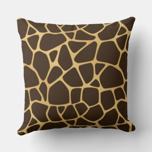 キリンによって斑点を付けられる背景 クッション (裏面)