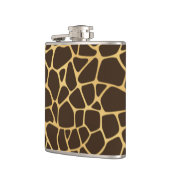 キリンによって斑点を付けられる背景 フラスク (左)