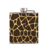 キリンによって斑点を付けられる背景 フラスク (裏面)