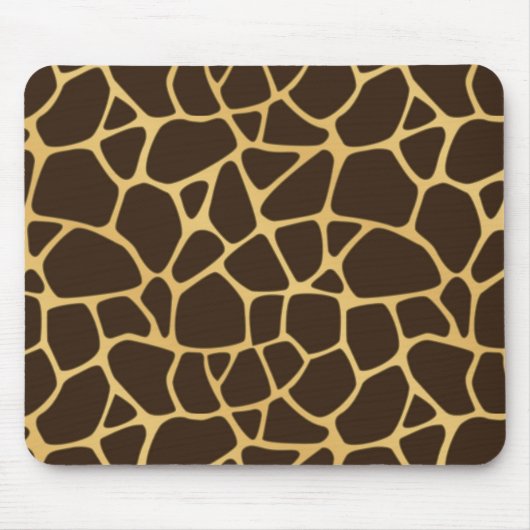 キリンによって斑点を付けられる背景 マウスパッド (正面)