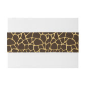 キリンによって斑点を付けられる背景 招待状ベリーバンド (裏面例)