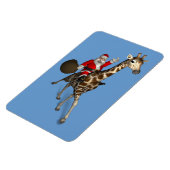 キリンに乗るサンタクロース マグネット (左側)