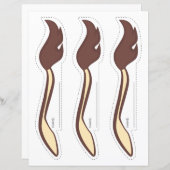 キリンに尻尾をピン留めする – TAILS (8.5x11) (正面/裏面)