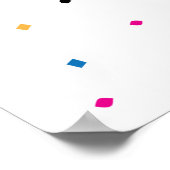 キリンに尾をピン留めする(24x36) ポスター (角)