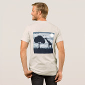 キリンに月がささやくとき トライブレンドTシャツ (フル背面)