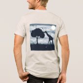 キリンに月がささやくとき トライブレンドTシャツ (裏面)