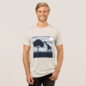 キリンに月がささやくとき トライブレンドTシャツ (正面全面)