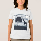 キリンに月がささやくとき トライブレンドTシャツ (正面)