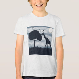 キリンに月がささやくとき トライブレンドTシャツ