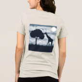 キリンに月がささやくとき トライブレンドTシャツ (裏面)
