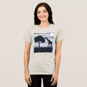 キリンに月がささやくとき トライブレンドTシャツ (正面全面)