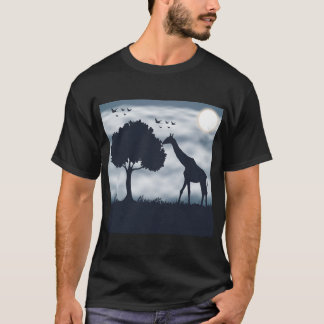 キリンに月がささやくとき Tシャツ