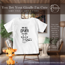 キリンに賭けても可愛いベビージャージーTシャツ ベビーTシャツ