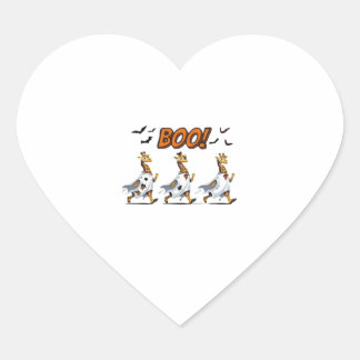 キリンのおばけパレード ハロウィン BOO! � 笑えるホラー ハートシール