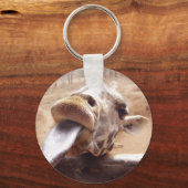 キリンのかわいいポーズ キーホルダー (正面)