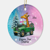 キリンのかわいい初クリスマス セラミックオーナメント (左)