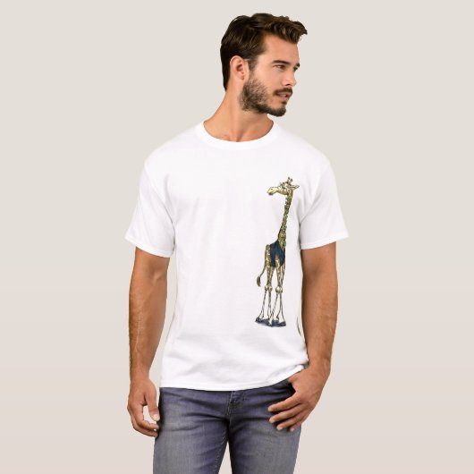 キリンのちょうネクタイの人 Tシャツ (正面フル)